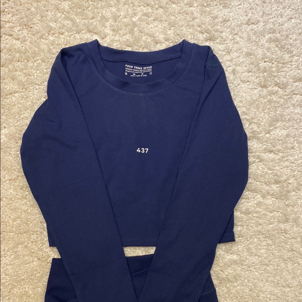 Navy Blue 437 Workout Set